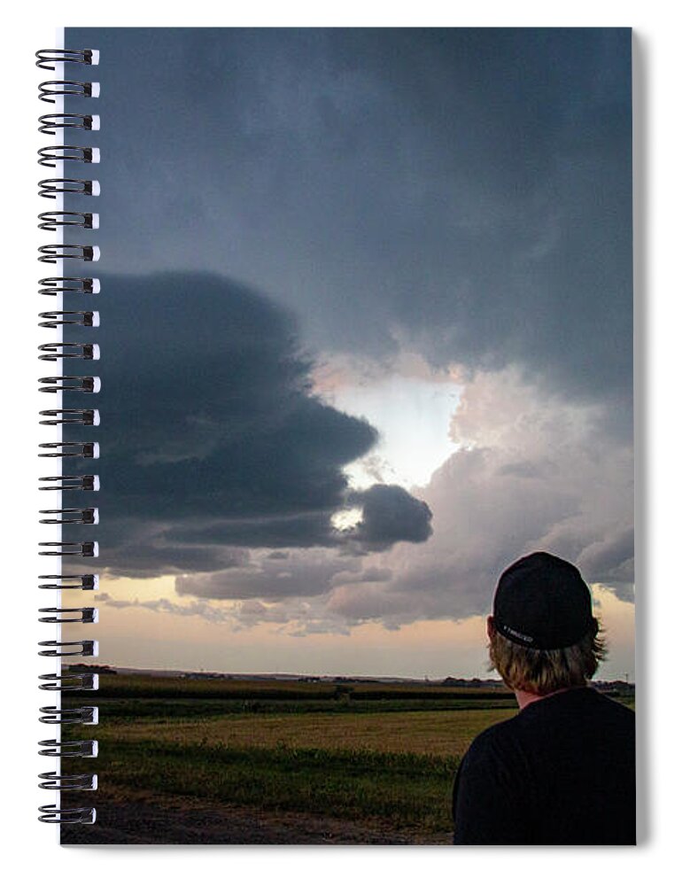 Nebraskasc Spiral Notebook featuring the photograph Last Storm Chase of the Year 029 by Dale Kaminski
