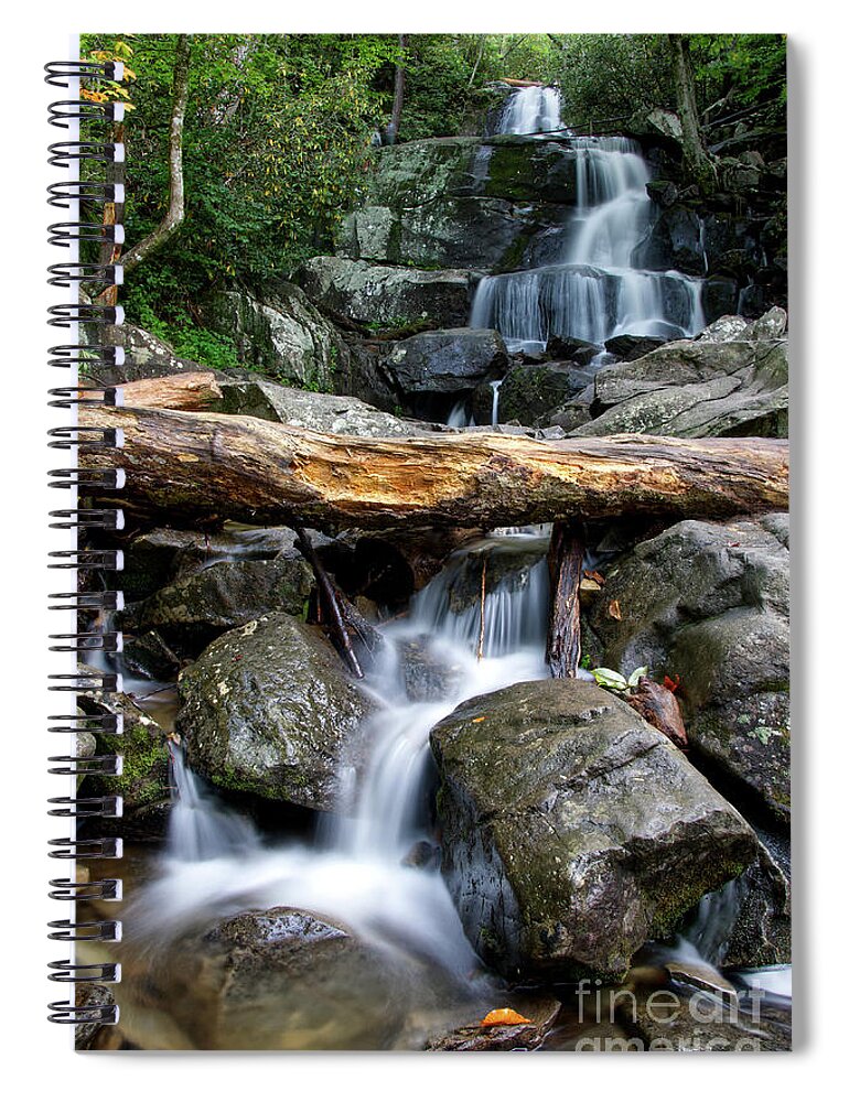Laurel Falls Spiral Notebook featuring the photograph Laurel Falls 19 by Phil Perkins