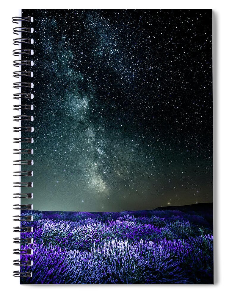 Fine Art Spiral Notebook featuring the photograph Lavendar Sky by Bryan Carter