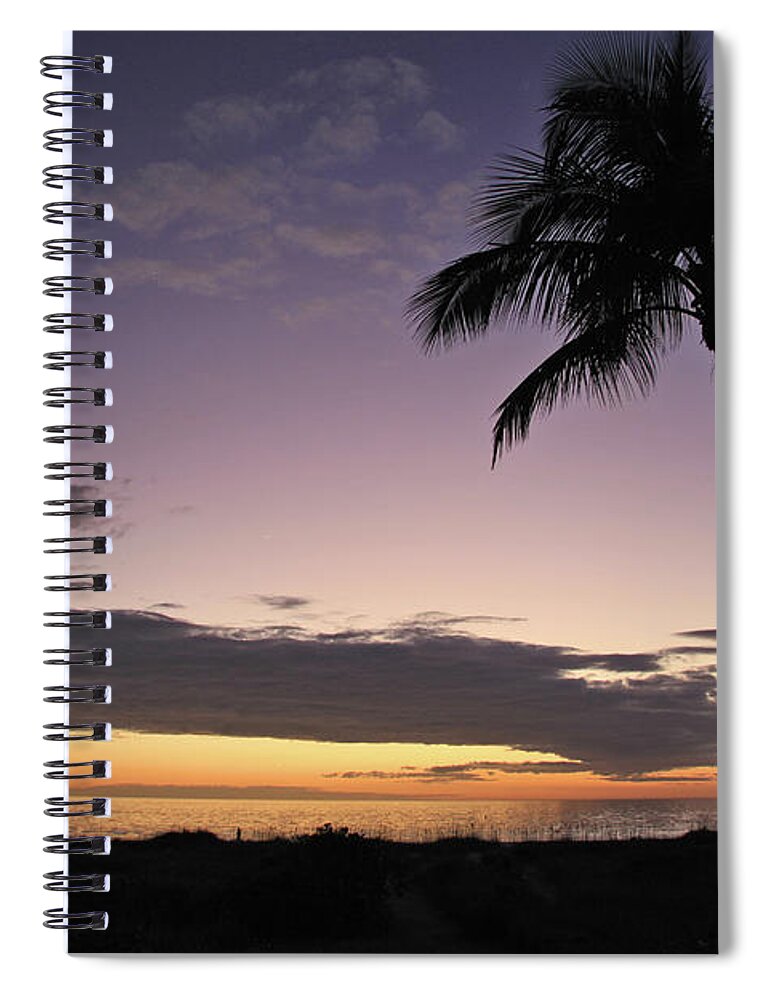 Sunset Spiral Notebook featuring the photograph Lavender Sky by Gary Kaylor