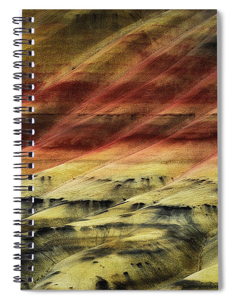 Painted Hills Spiral Notebook featuring the photograph Layers of Time by Ryan Manuel