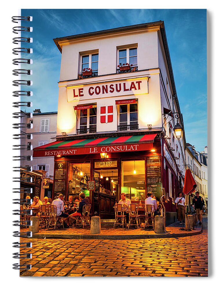 France Spiral Notebook featuring the photograph Le Consulat Paris by Dee Potter