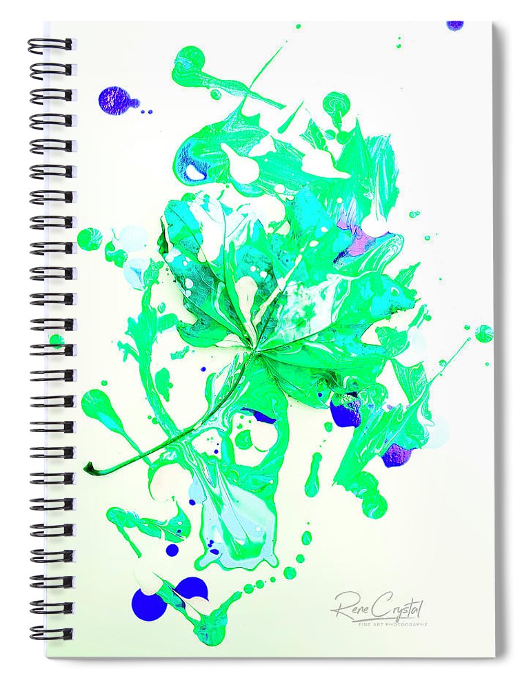 Leaf Spiral Notebook featuring the photograph Leaf Incognito by Rene Crystal