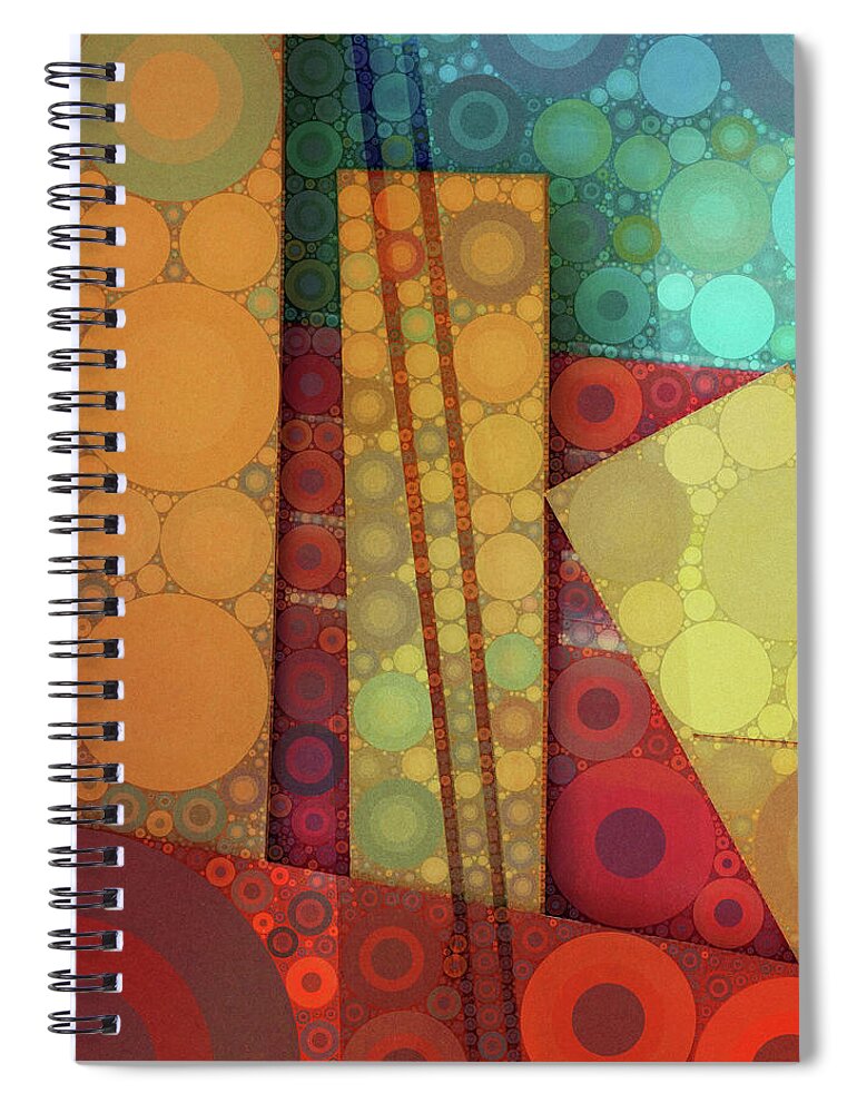 Lean On Me Spiral Notebook featuring the digital art Lean On Me by Skip Hunt