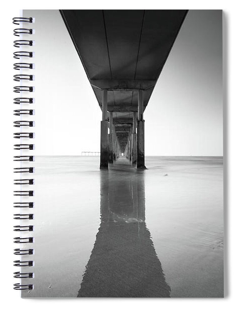 Beach Spiral Notebook featuring the photograph Left at the Light by Ryan Weddle