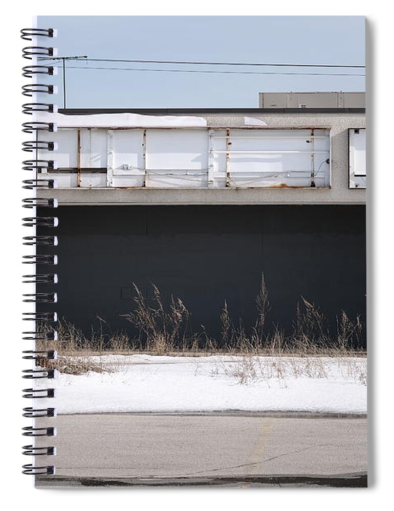 Decay Spiral Notebook featuring the photograph Left To Imagination by Kreddible Trout