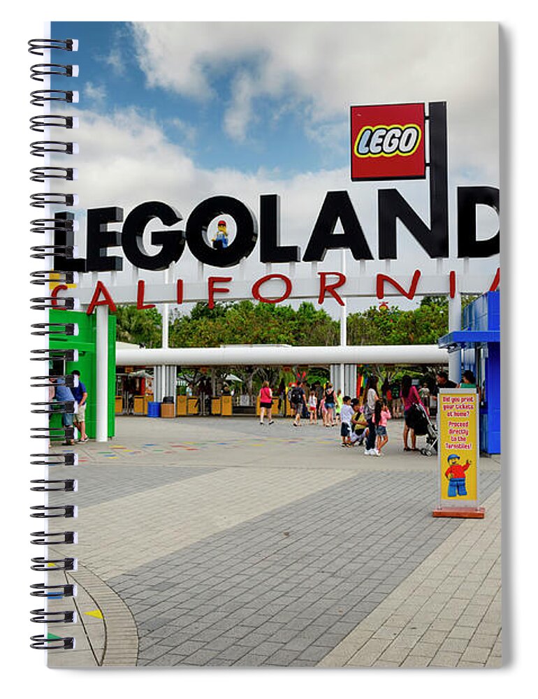 Legoland Spiral Notebook featuring the photograph Legoland California by Ricky Barnard