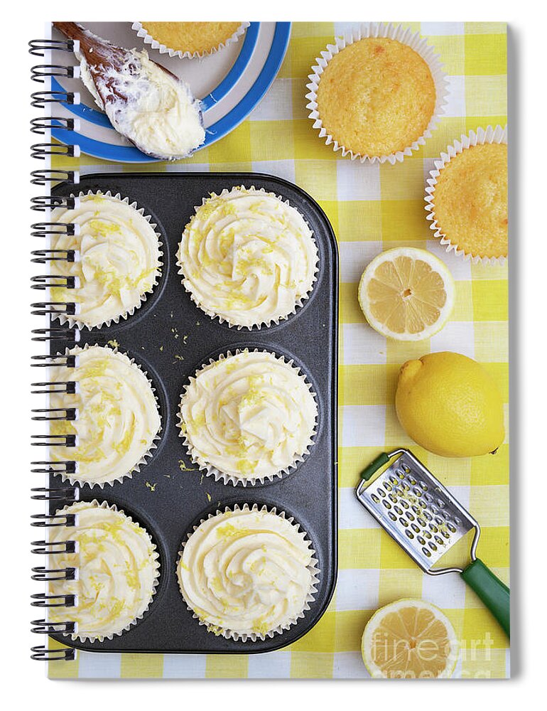 Cupcakes Spiral Notebook featuring the photograph Lemon Cupcakes by Tim Gainey