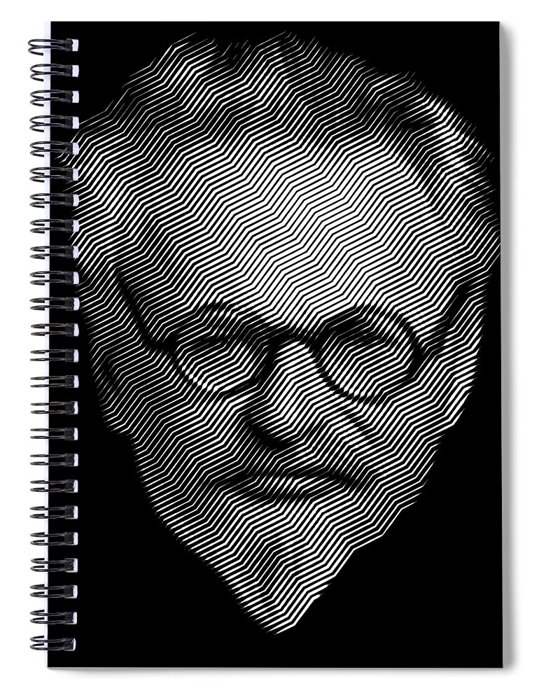 Trotsky Spiral Notebook featuring the digital art Leon Trotsky by Cu Biz