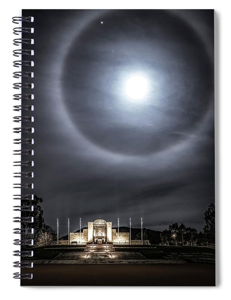 Anzac Day Spiral Notebook featuring the photograph Lest We Forget by Ari Rex