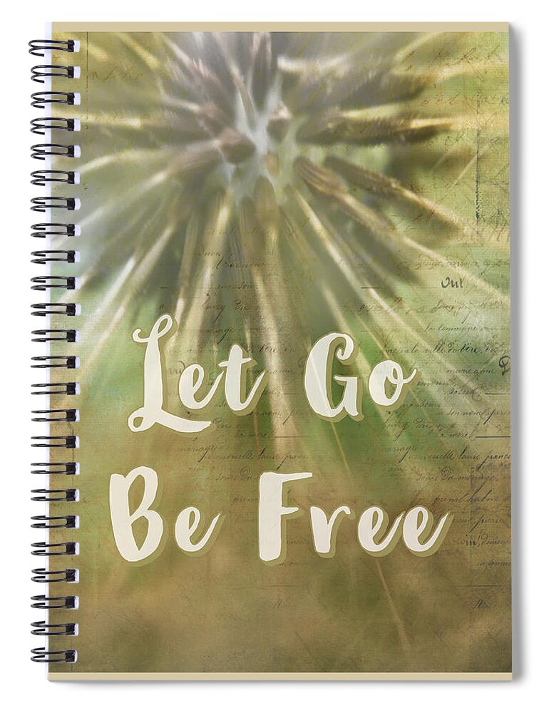 Let Go Spiral Notebook featuring the photograph Let Go Be Free by Amy Sorvillo