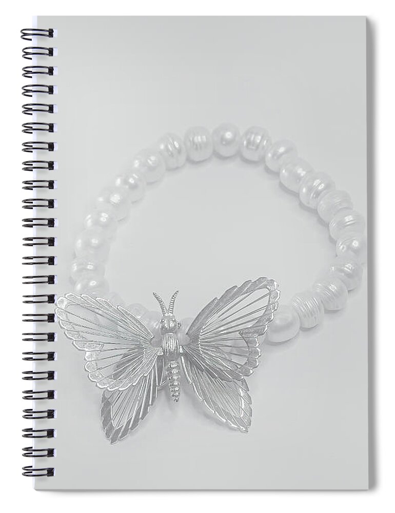 Butterfly Spiral Notebook featuring the photograph Let Yourself Fly by Sylvia Goldkranz