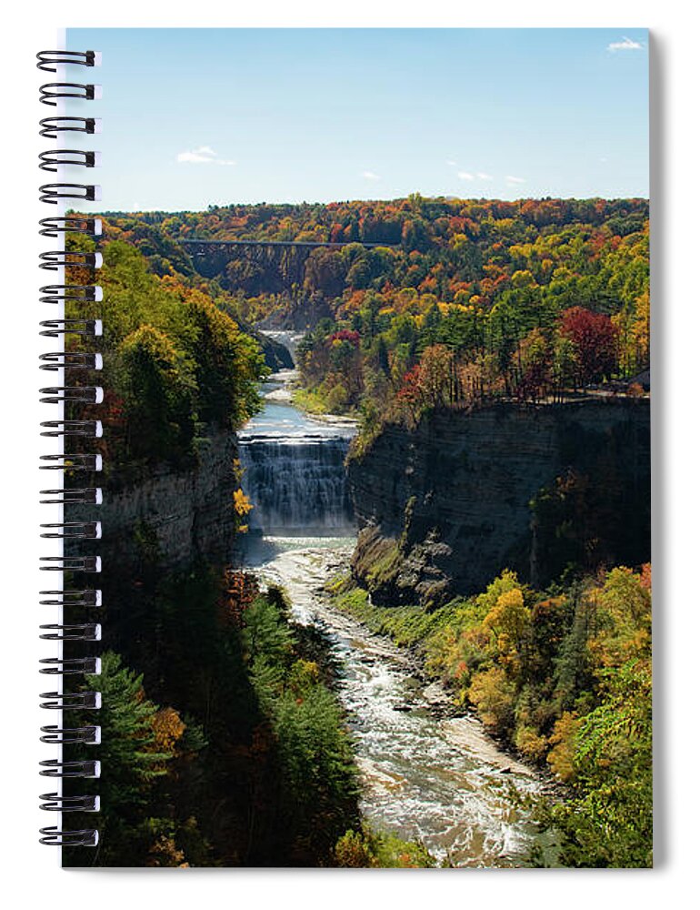 Nature Spiral Notebook featuring the photograph Letchworth State Park by Nicole Lloyd