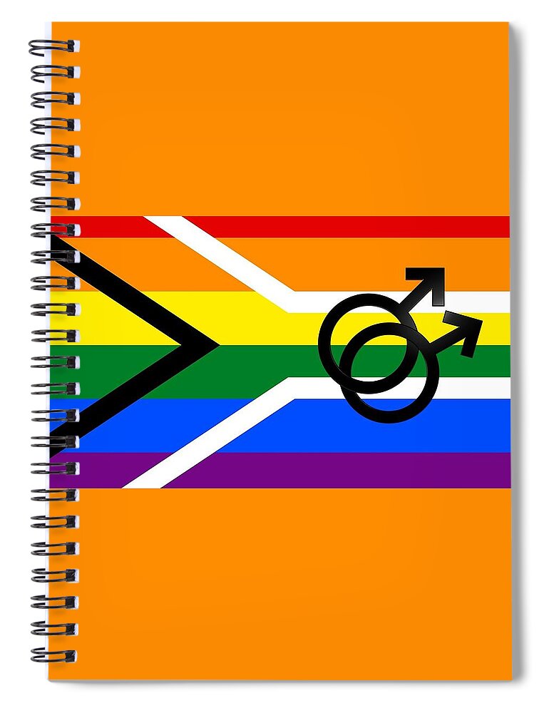 Lgbtq Spiral Notebook featuring the mixed media LGBTQ Symbols by Nancy Ayanna Wyatt