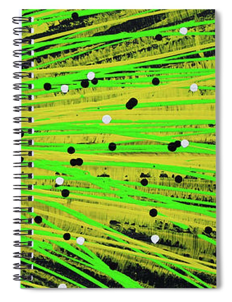  Spiral Notebook featuring the painting Life Lines 3.71 by Embrace The Matrix