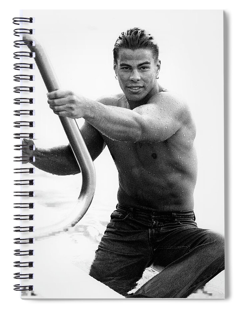 Pool Spiral Notebook featuring the photograph Lifeguard by Jim Whitley