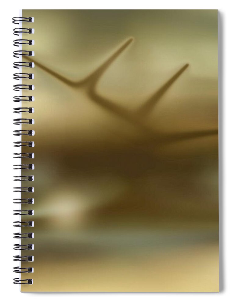 Wall Art Spiral Notebook featuring the digital art Lift by Cepiatone Fine Art Callie E Austin