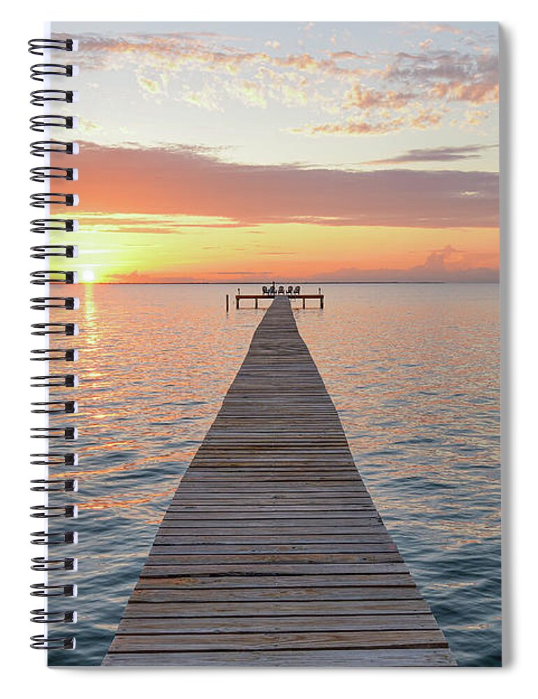 Sunset Spiral Notebook featuring the photograph Light Breeze by Christopher Rice