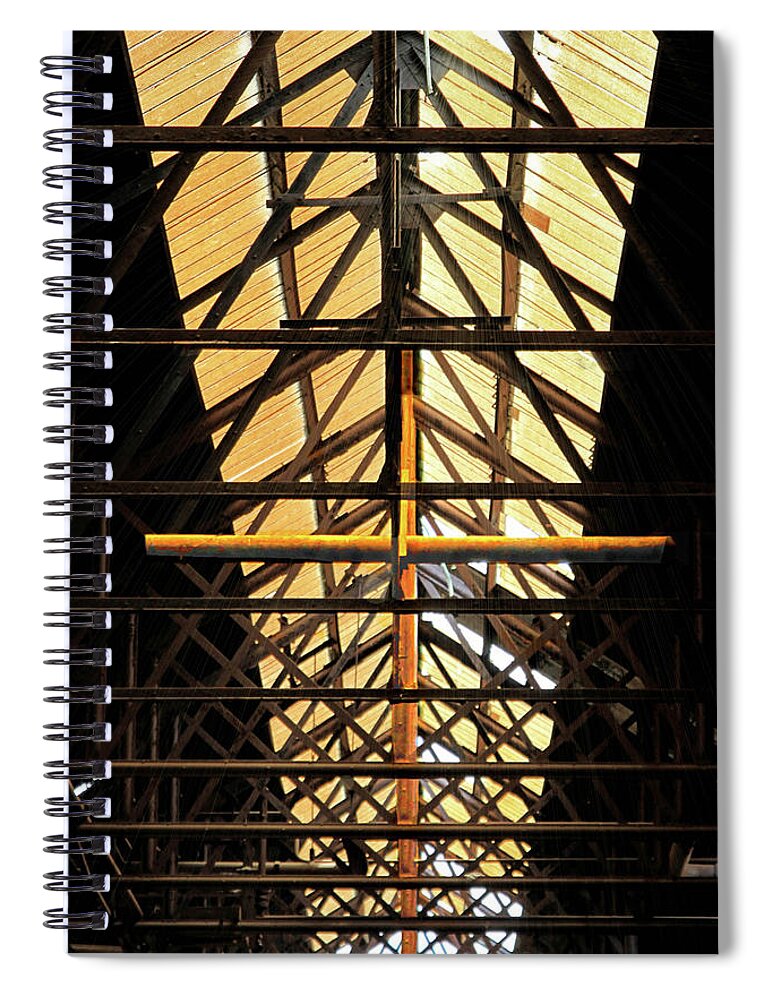 Bethlehem Spiral Notebook featuring the photograph Light from Above by DJ Florek