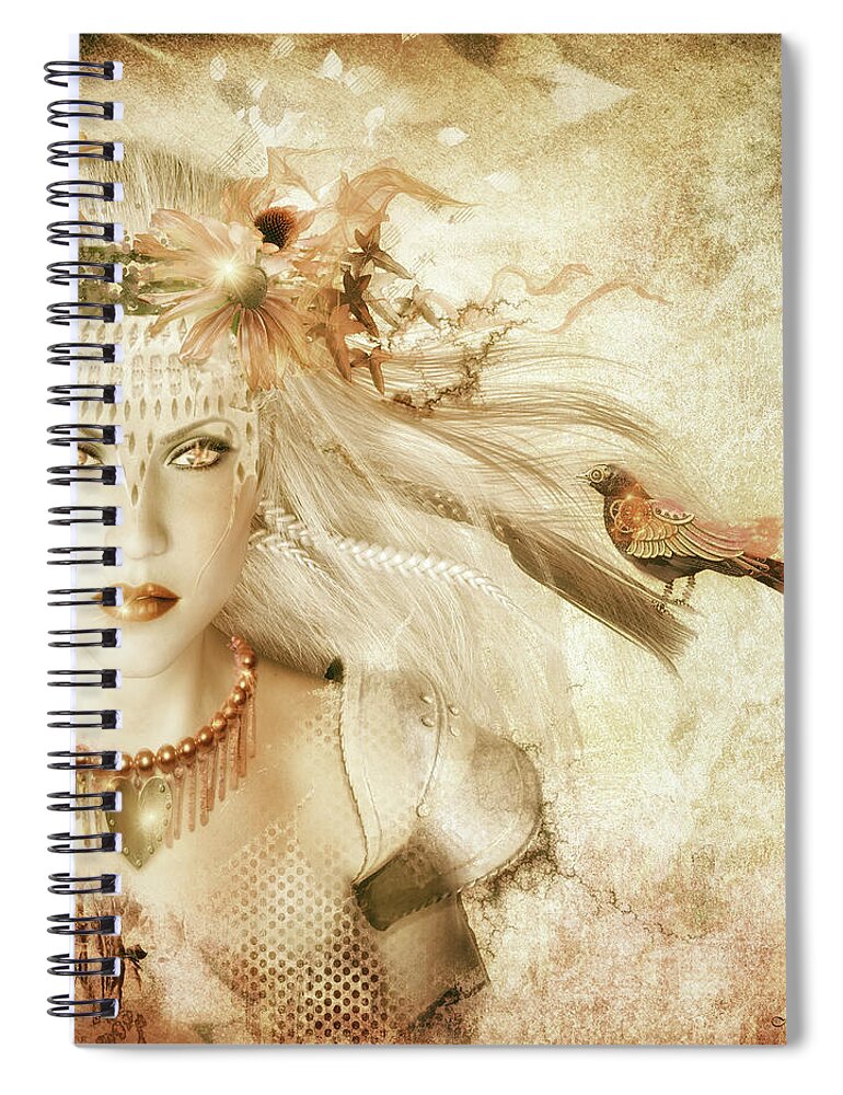 Portrait Spiral Notebook featuring the photograph Light the Way by Merrilee Soberg