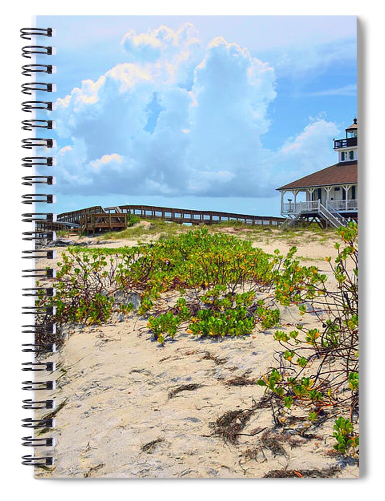 Boca Grande Spiral Notebook featuring the photograph Lighthouse by Alison Belsan Horton