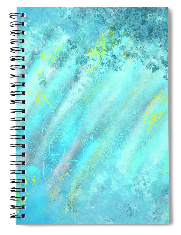 Lightning Spiral Notebook featuring the digital art Lightning by Ruth Harrigan