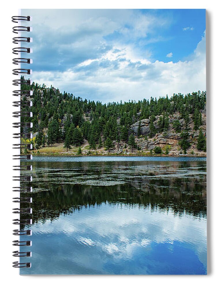 Lily Lake Spiral Notebook featuring the photograph Lily Lake Reflections by Kyle Hanson
