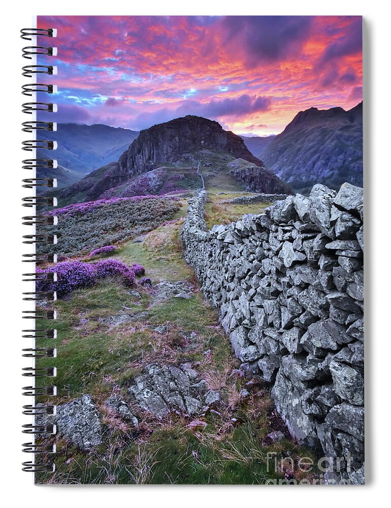 Sky Spiral Notebook featuring the photograph Lingmoor Fell 2.0 by Yhun Suarez