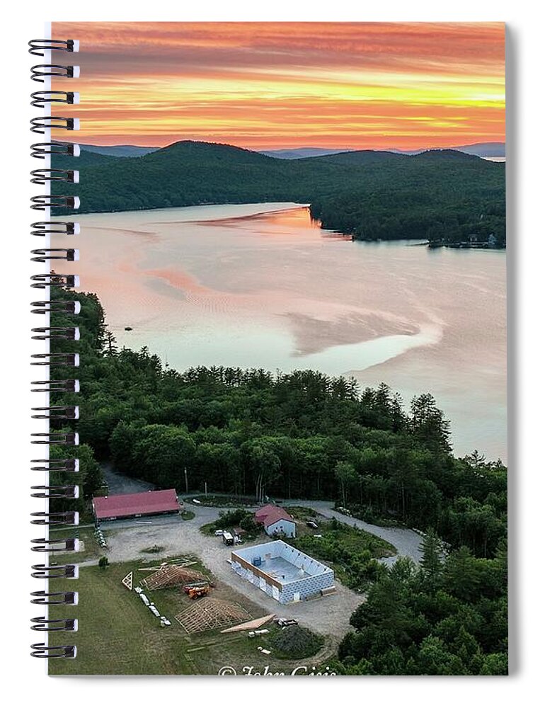  Spiral Notebook featuring the photograph Lions Camp Pride by John Gisis