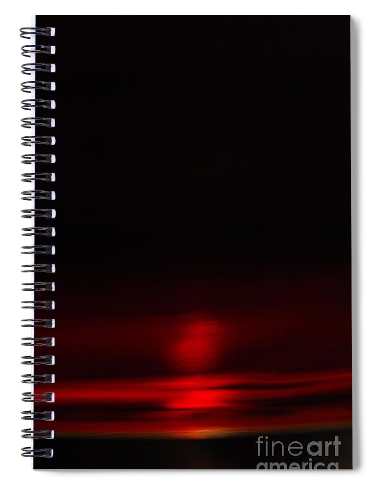 Liquid Spiral Notebook featuring the photograph Liquid Sunset 4 by Stephanie Gambini