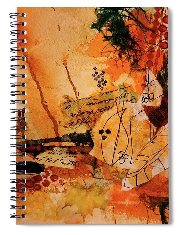  Spiral Notebook featuring the painting Little Abbey - 2 by Elise Boam