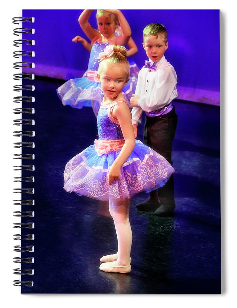 Ballerina Spiral Notebook featuring the photograph Little Ballerinas by Craig J Satterlee