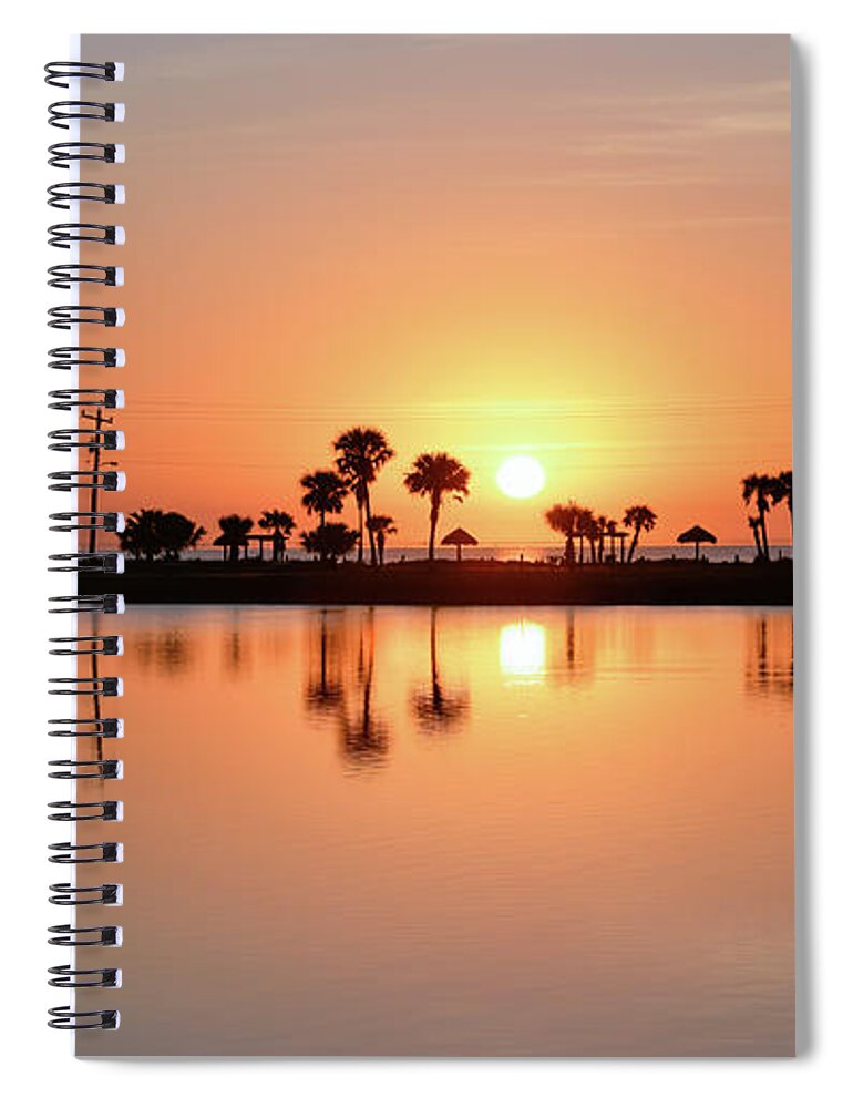Sunrise Spiral Notebook featuring the photograph Little Bay Reflections by Christopher Rice