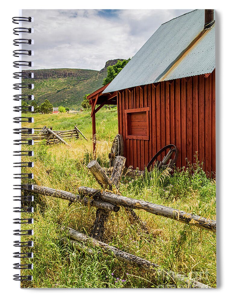 Colorado Spiral Notebook featuring the photograph Little Cabin on the Prairie by Erin Marie Davis