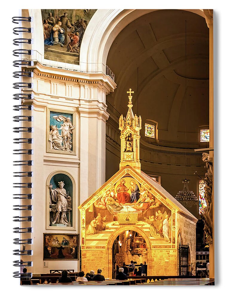 Little Church Of St. Francis Spiral Notebook featuring the photograph Little Church of St. Francis by Carolyn Derstine