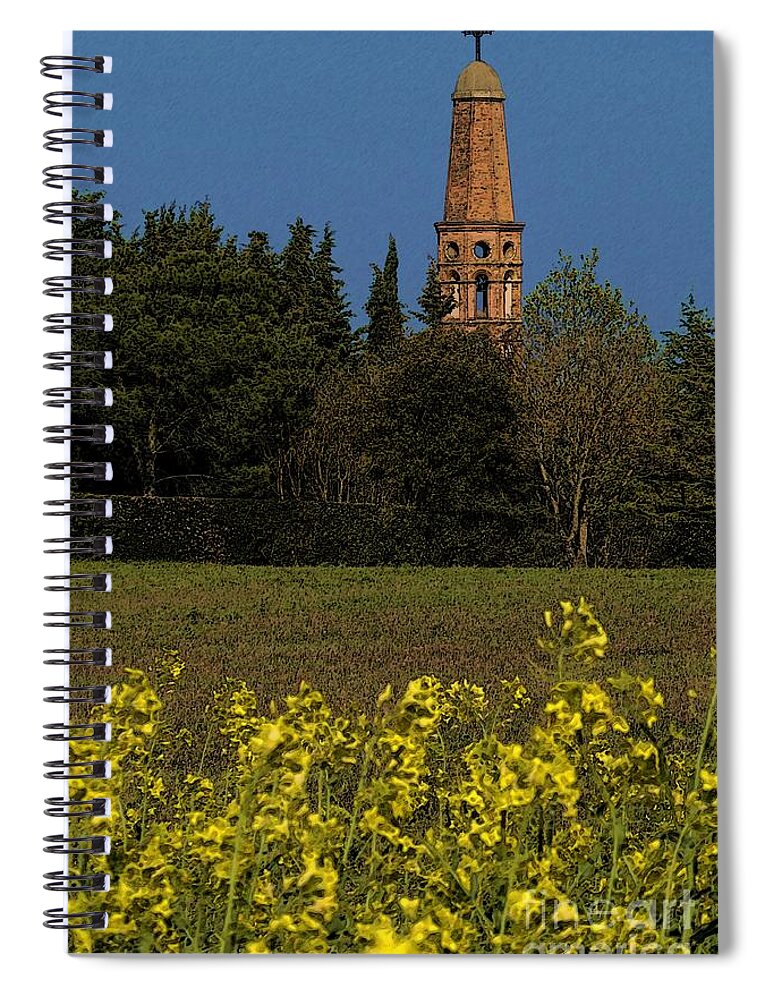 Art Spiral Notebook featuring the photograph Little Church Steeple 2 by Jean Bernard Roussilhe