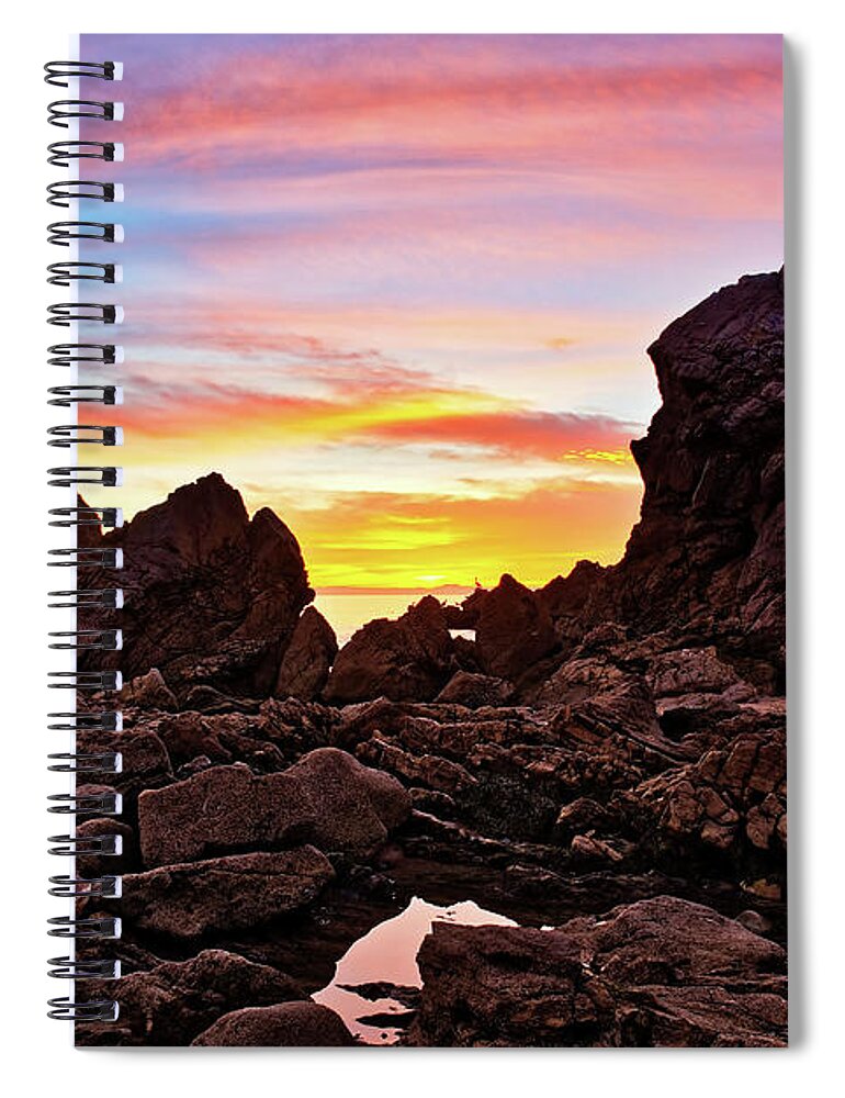 Little Spiral Notebook featuring the photograph Little Corona At Dusk by Eddie Yerkish