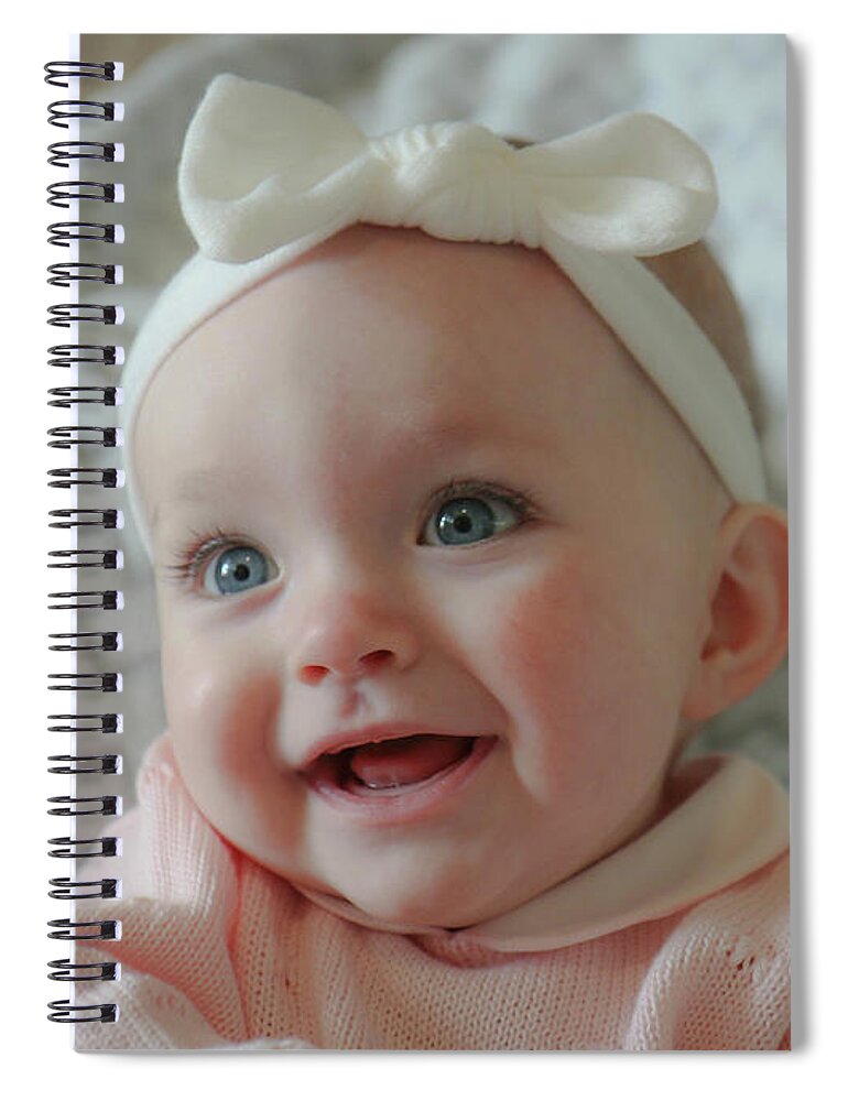 Baby Spiral Notebook featuring the photograph Little Girl II by Veronica Batterson