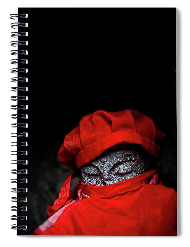 Japan Spiral Notebook featuring the photograph Little red, Nikko. Japan by Lie Yim