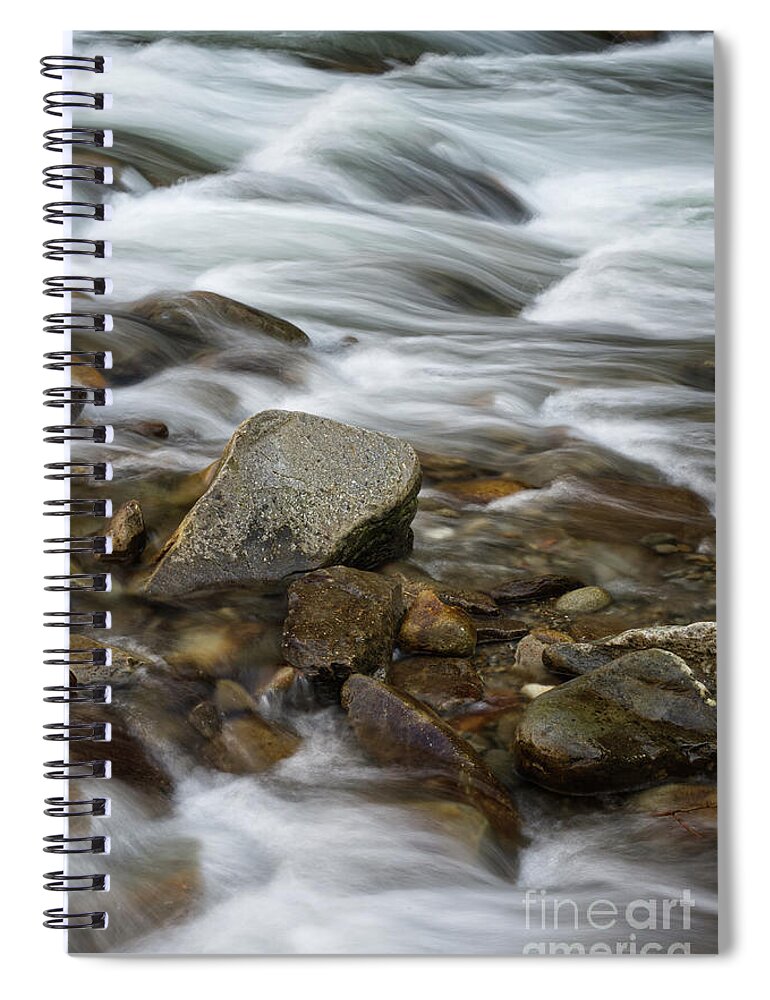 Smokies Spiral Notebook featuring the photograph Little River Rapids 17 by Phil Perkins