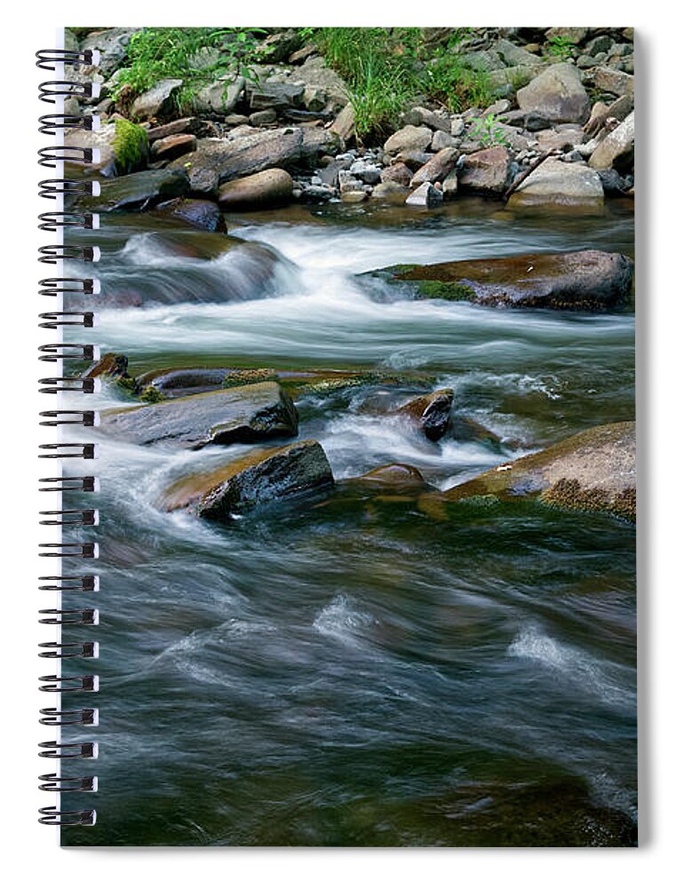Little River Spiral Notebook featuring the photograph Little River Rapids 7 by Phil Perkins