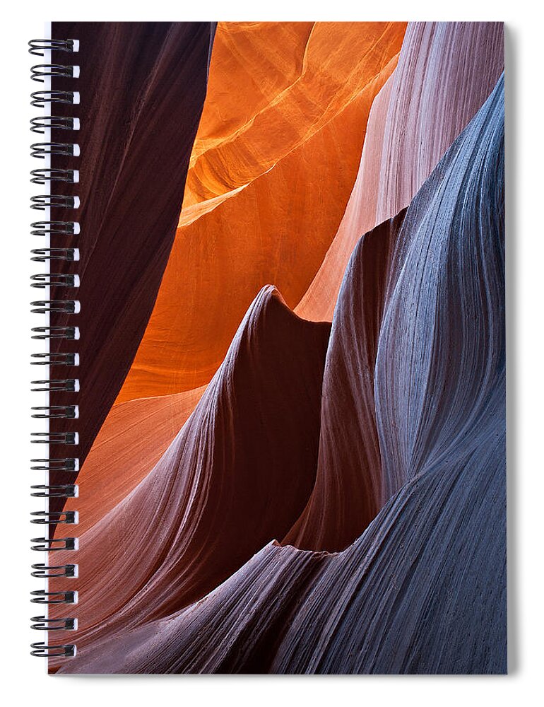 Antelope Canyon Spiral Notebook featuring the photograph Little Wave by Peter Boehringer