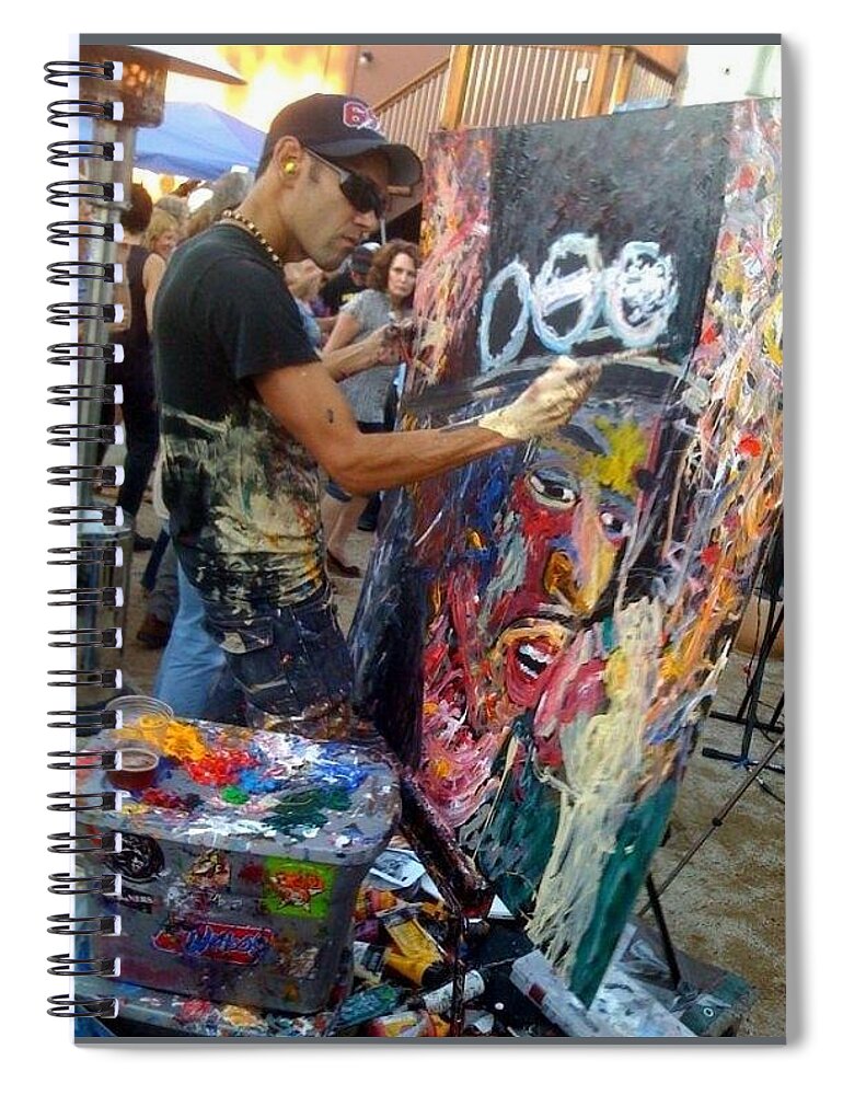 Lagunitas Event Spiral Notebook featuring the painting Live at lagunitas by Neal Barbosa