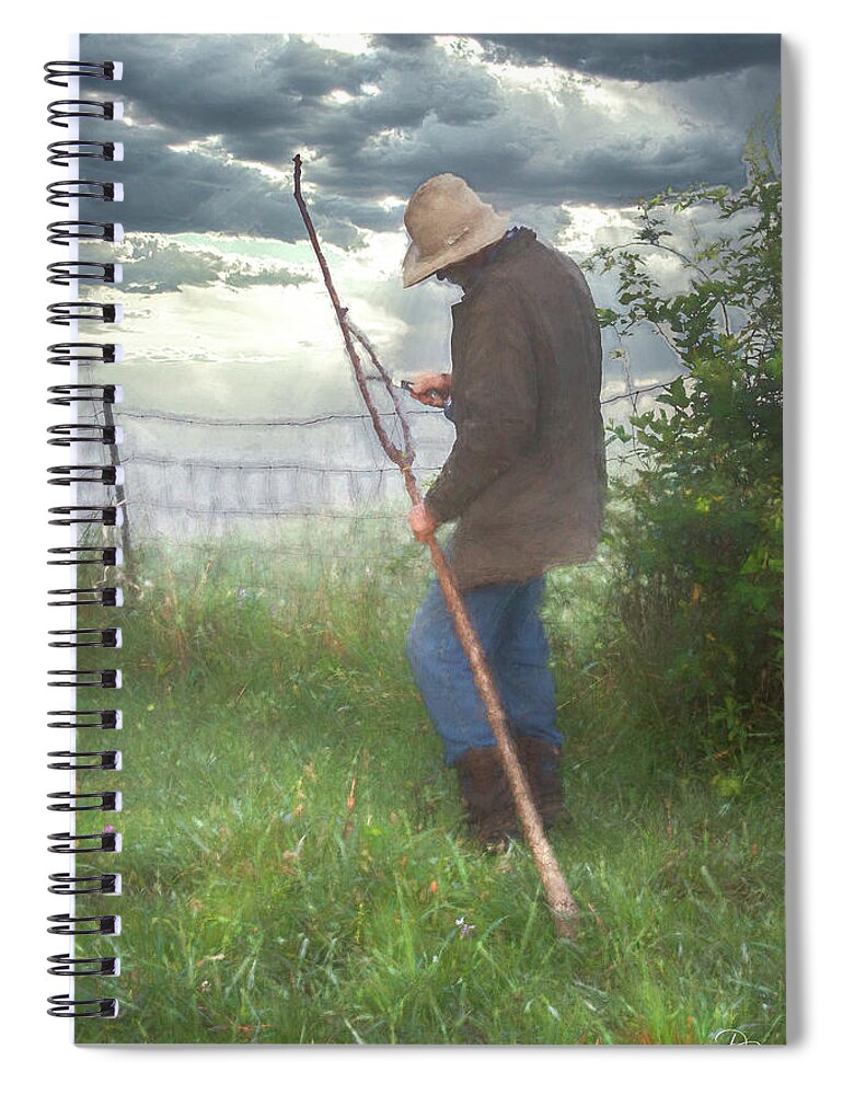  Spiral Notebook featuring the photograph Living a Boyhood Dream by Debra Boucher