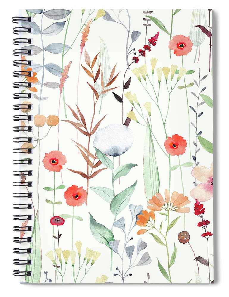 Meadow Spiral Notebook featuring the painting Lola by Zazzy Art Bar