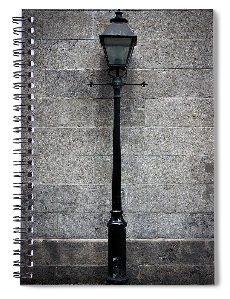 Lamp Spiral Notebook featuring the photograph Lonely Lamp by Jim Whitley
