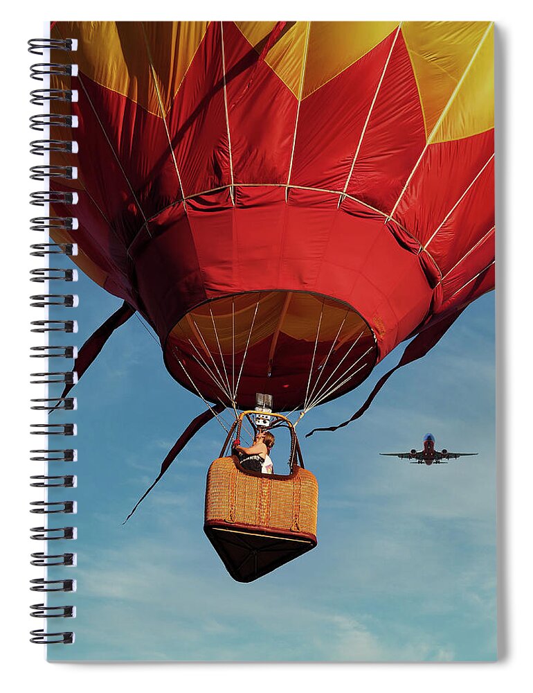 Hot Air Balloon Spiral Notebook featuring the photograph Look Behind You by Scott Olsen