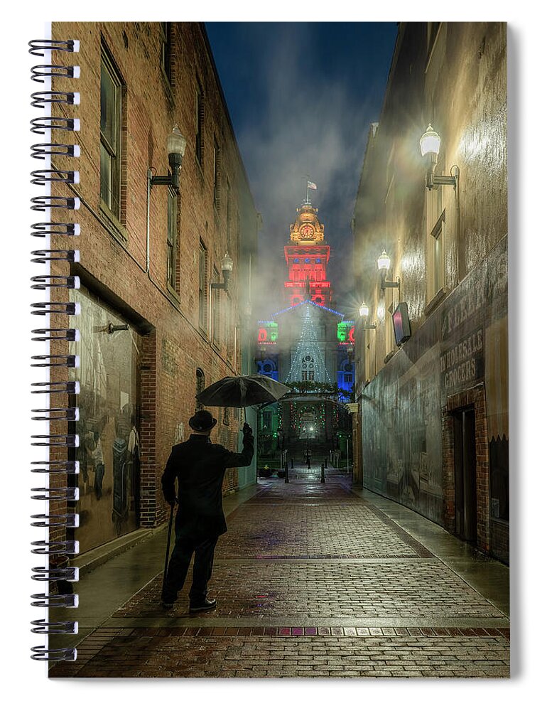 City Spiral Notebook featuring the photograph Looking Back by Arthur Oleary