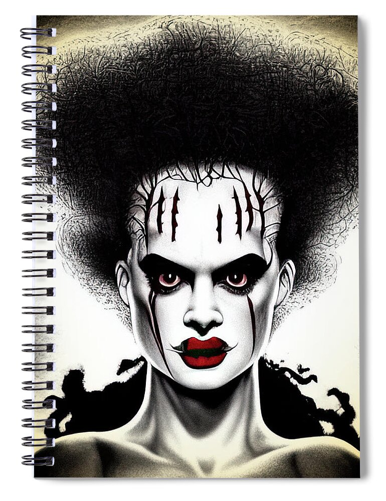 Bride Of Frankenstein Spiral Notebook featuring the photograph Looking Through the Keyhole by Bob Orsillo