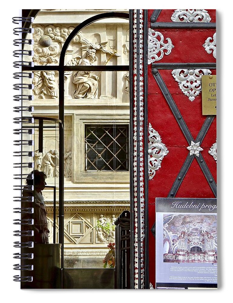 Prague Spiral Notebook featuring the photograph Loretanske Complex by Ira Shander
